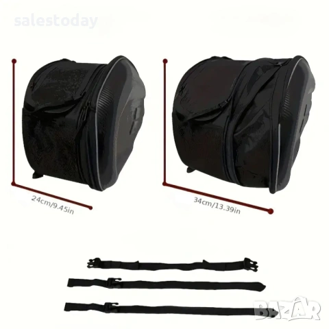 Мото Дисаги Carbon Look – Водоустойчиви и Разтегателни, 36L - 58L (за двете чанти), снимка 3 - Аксесоари и консумативи - 53823232