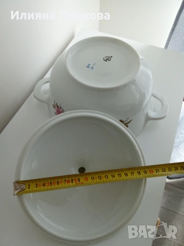 Български порцелан с мотив: "Горски слез", снимка 9 - Сервизи - 53200470