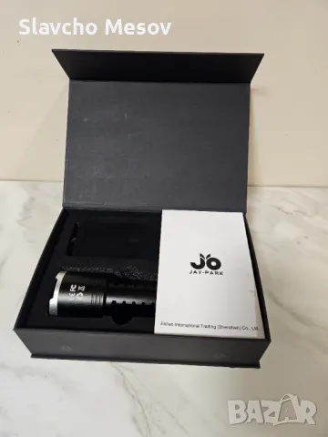 JAY PARK F10 Flashlight – Мощно фенерче с 500,000 лумена и вградена външна батерия, снимка 4 - Къмпинг осветление - 47157782