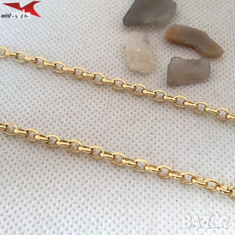 Синджир с 14К златно покритие 254560, снимка 2 - Колиета, медальони, синджири - 52934056