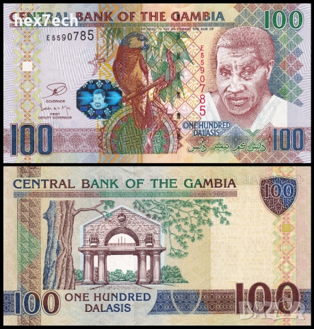 ❤️ ⭐ Гамбия 2006-2018 100 даласи UNC нова ⭐ ❤️