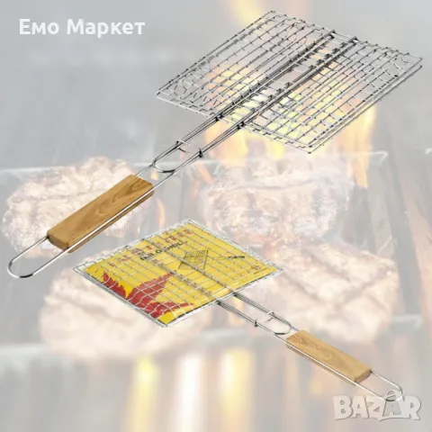 Скара за барбекю за бургери 22.5x20x52см, снимка 3 - Скари - 50286650
