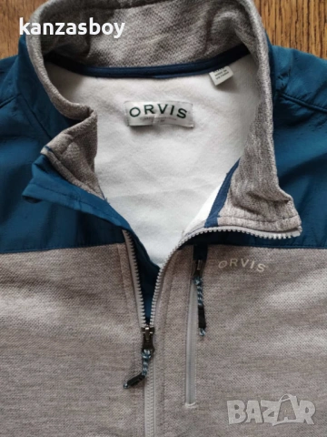 ORVIS men's full zip jacket - мъжко горнище р-р XL, снимка 2 - Спортни дрехи, екипи - 53202916