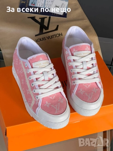 Louis Vuitton Дамски Розови Маратонки👟Дамски Спортни Обувки Код E1105, снимка 3 - Маратонки - 52658083