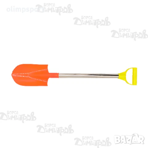 Голяма Лопата за плажа или пясъчника с метална дръжка и работна част от плътна пластмаса. 70см _2213