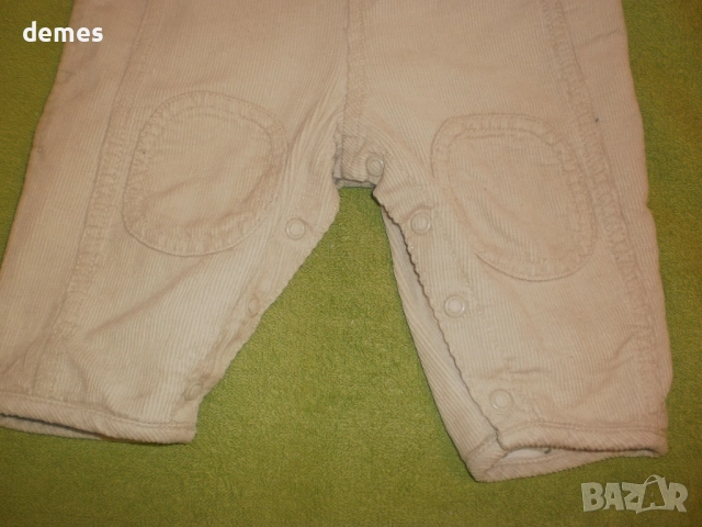 Бебешки гащеризан Н&М от кадифе, ръст 62, снимка 14 - Панталони и долнища за бебе - 52014305