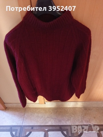 Ръчно плетен мъжки пуловер