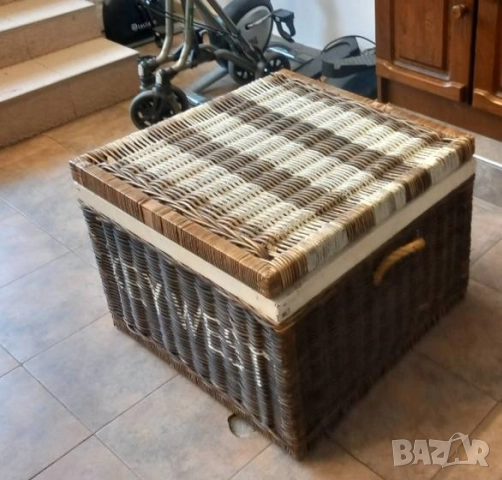 Скрин/ракла .Винтидж масивен корабен сандък/ракла -мебел, снимка 4 - Скринове - 51553102