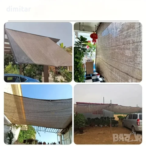 Слънцезащитна,засенчваща тента, мрежа за сянка с UV 81-90%Защита градушка