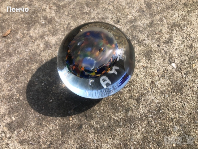 старо стъклено преспапие "30г. ЦСКА", снимка 4 - Антикварни и старинни предмети - 53732746