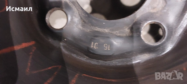 Желязна джанти за Рено 14ц, снимка 6 - Гуми и джанти - 51910846