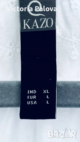  Лятна бяла рокля KAZO индийски премиум бранд, снимка 3 - Рокли - 51275305