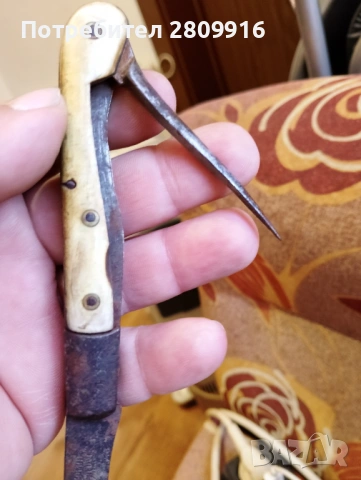 Стар френски боцмански нож, снимка 2 - Антикварни и старинни предмети - 54131661