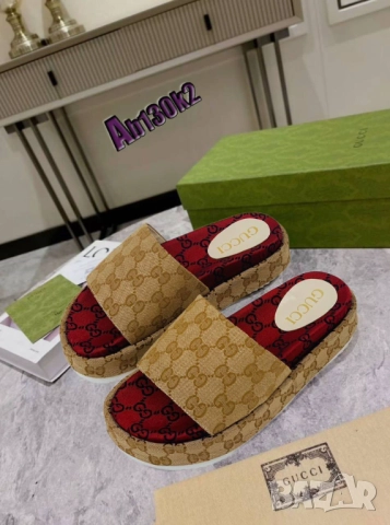 чехли на платформа christian dior gucci, снимка 17 - Чехли - 51456110