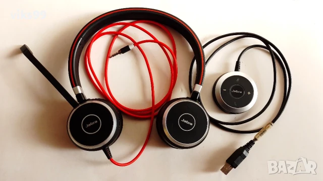 Професионална слушалка Jabra Evolve 40 Stereo жак 3.5 мм или на USB, снимка 2 - Слушалки за компютър - 50472419