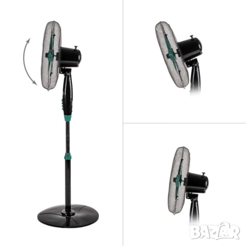 Вентилатор на стойка 16" Muhler FM-1650, 40W, снимка 7 - Друга електроника - 52098950