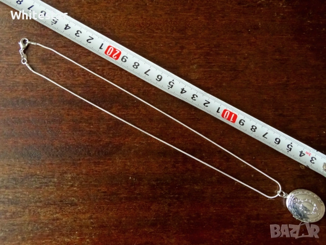 Посребрено дамско колие, съхраняващо снимка или послание, снимка 4 - Колиета, медальони, синджири - 53634985