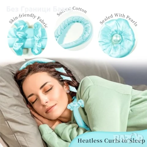 Нов 6 части комплект Лента за къдрене без топлина жени прическа ролер, снимка 3 - Други - 51117141