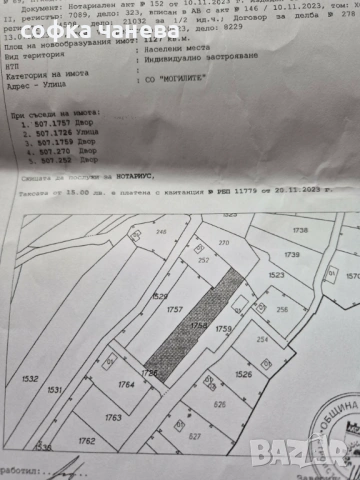 Продавам парцел с ПУП, СО"Могилите", местн. Камарата с Кичево, обл Варна 