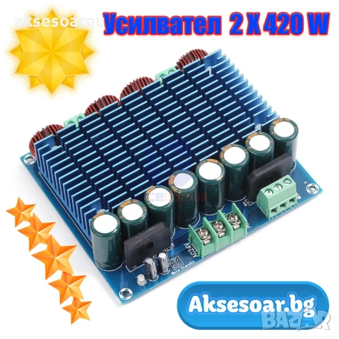 Нов TDA8954TH Двуканален 420 W x 2 клас D цифров аудио стерео усилвател HI-FI модул на платка XH-M25, снимка 15 - Ресийвъри, усилватели, смесителни пултове - 53782998