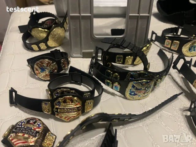 Шампионски колани пояси за WWE екшън фигурки action figure title belts championships вие си избирате, снимка 4 - Фигурки - 48747424