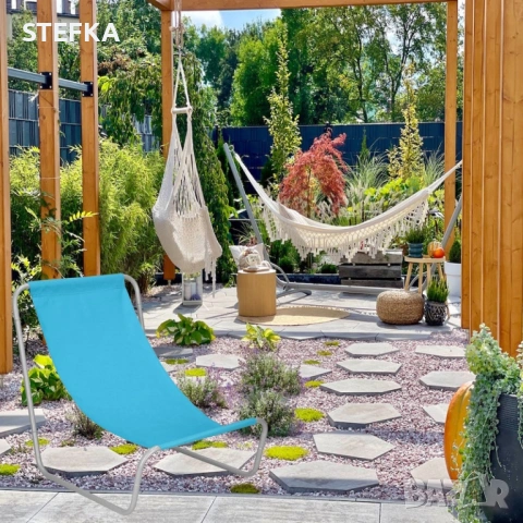 Градински стол шезлонг, снимка 2 - Градински мебели, декорация  - 53094094