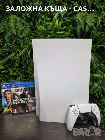 PlayStation 5 (PS5) Disk Edition 1TB + 2 Игри ( Modern Warfare & FIFA 19), снимка 3 - PlayStation конзоли - 54049402