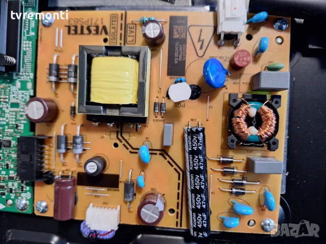 POWER BOARD 17IPS63 for Crown 32VF66VW Smart 32Inc Display VES315WNFH-L3-Z01, снимка 1 - Части и Платки - 48007243