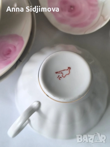 Руски порцелан сервиз за чай Дулево , снимка 6 - Сервизи - 52163595