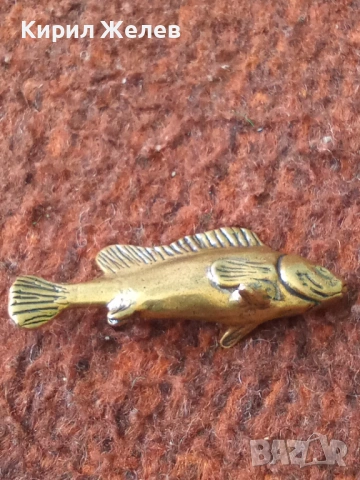 Бронзова фигурка на риба 🐟 52839, снимка 5 - Колекции - 54177489