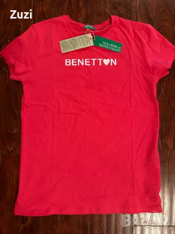 Нова Benetton тениска с етикети, снимка 2 - Тениски - 46820332