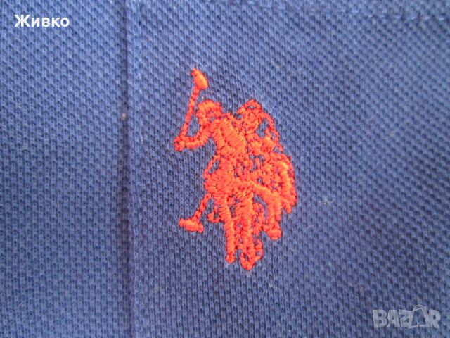 U.S.POLO ASSN. since 1890 тъмно синя тениска размер XL., снимка 3 - Тениски - 45592918