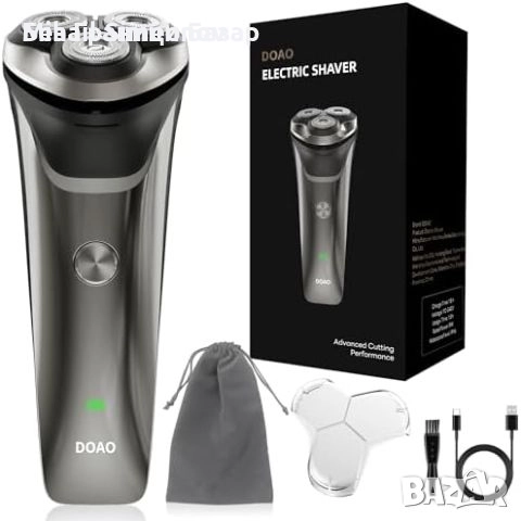 Нова Електрическа самобръсначка DOAO за мъже - сухо и мокро бръснене