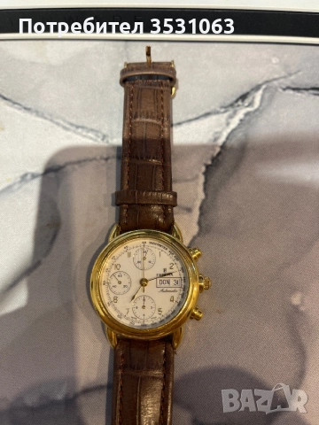 Festina Automatic Chronograph – Swiss Made, Valjoux, златиста каса, снимка 5 - Мъжки - 52803947