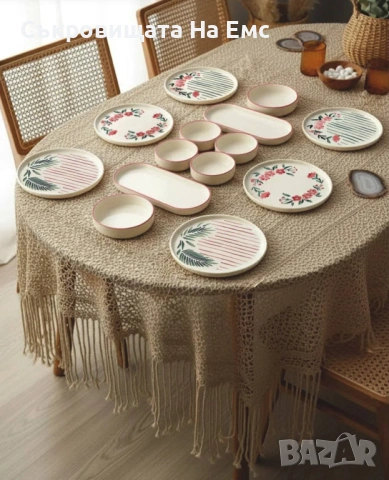 🌸🌱Нов Комплект за Закуска 14части "Пролет" 🌸🌱 