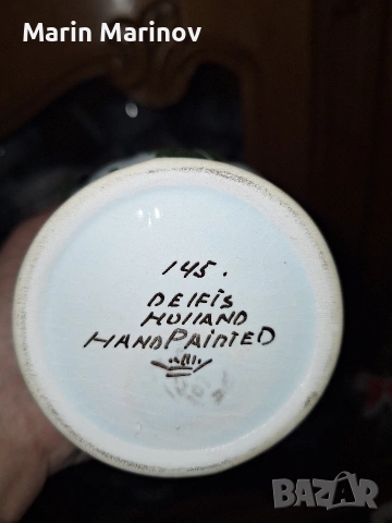 Порцеланови вази Делфт , снимка 4 - Антикварни и старинни предмети - 53620326