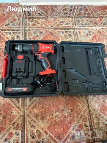 Акумолаторен ударен винтоверт einhell, снимка 3 - Винтоверти - 52438552