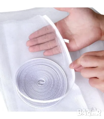 Предпазна мрежа за прозорци в бял цвят , снимка 2 - Други стоки за дома - 50380181