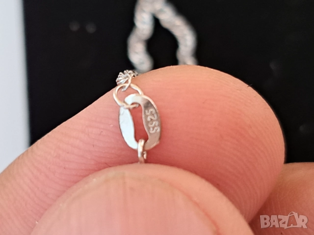 Сребърно колие 925, снимка 4 - Колиета, медальони, синджири - 51983826