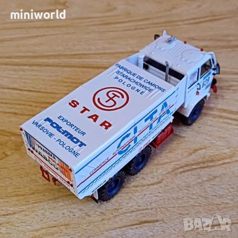 STAR 266 DAKAR 1988 - мащаб 1:43 на DeAgostini моделът е нов в блистер, снимка 15 - Колекции - 45685328