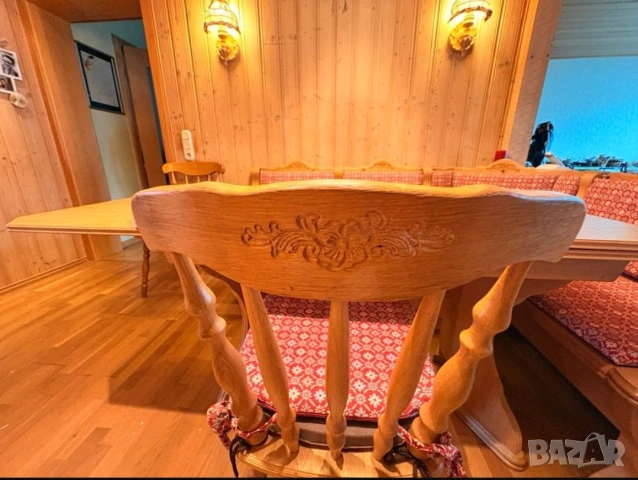 🌲 Масивен кухненски ъгъл в автентичен Шварцвалдски стил 🌲, снимка 8 - Дивани и мека мебел - 53965412