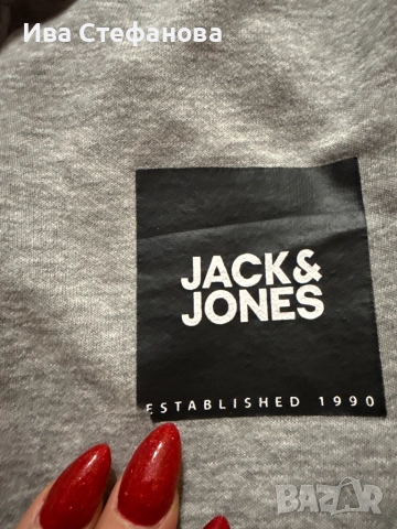  JACK & JONES Jack&jones нов спортен сив 100% оригинално мъжко долнище , снимка 2 - Спортни дрехи, екипи - 52552620