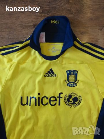 Adidas  2012-13 Brondby  Home Unicef Denmark - колекционерска тениска , снимка 1 - Тениски - 46248046