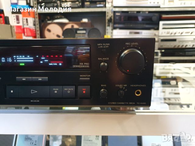 Касетен дек SONY TC-K490  В перфектно техническо и много добро визуално състояние., снимка 5 - Декове - 45672346