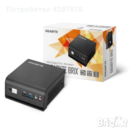 Настолен компютър Gigabyte Brix Intel Celeron, снимка 1 - Работни компютри - 47062991