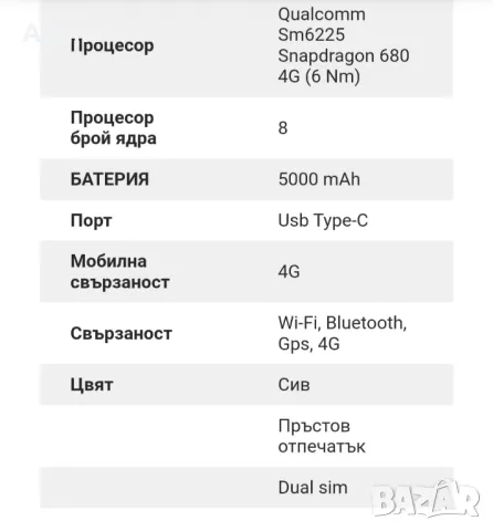 телефон Samsung galaxy A05s , снимка 7 - Samsung - 48090623