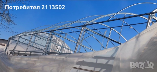 Метална конструкция за оранжерия - 320 кв. м, снимка 3 - Оранжерии - 53150580