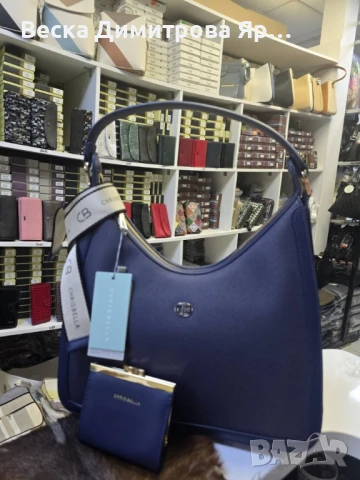 Дамска чанта CHRISBELLA с малко портмоне – Стил и удобство в едно, снимка 9 - Чанти - 51172403