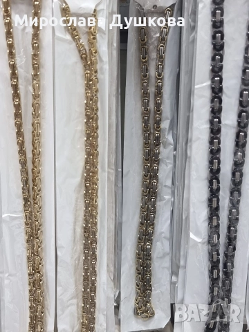 медицинска стомана 60 см ланци, снимка 2 - Колиета, медальони, синджири - 52860176