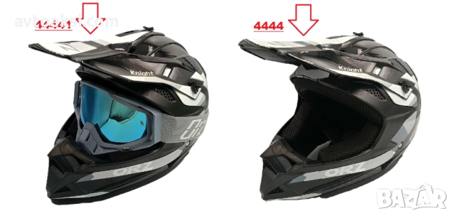 Каска Крос/Атв/Мотор с Очила ORZ комплект 